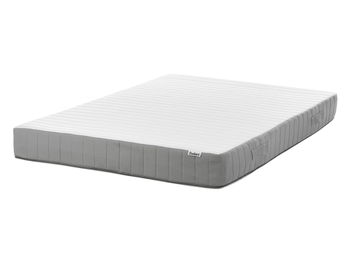 Pocket Sprung Mattress EU Double Size with Handles Latex Filling Removable Cover 4ft6 Firm Modern Design Quilted Beliani