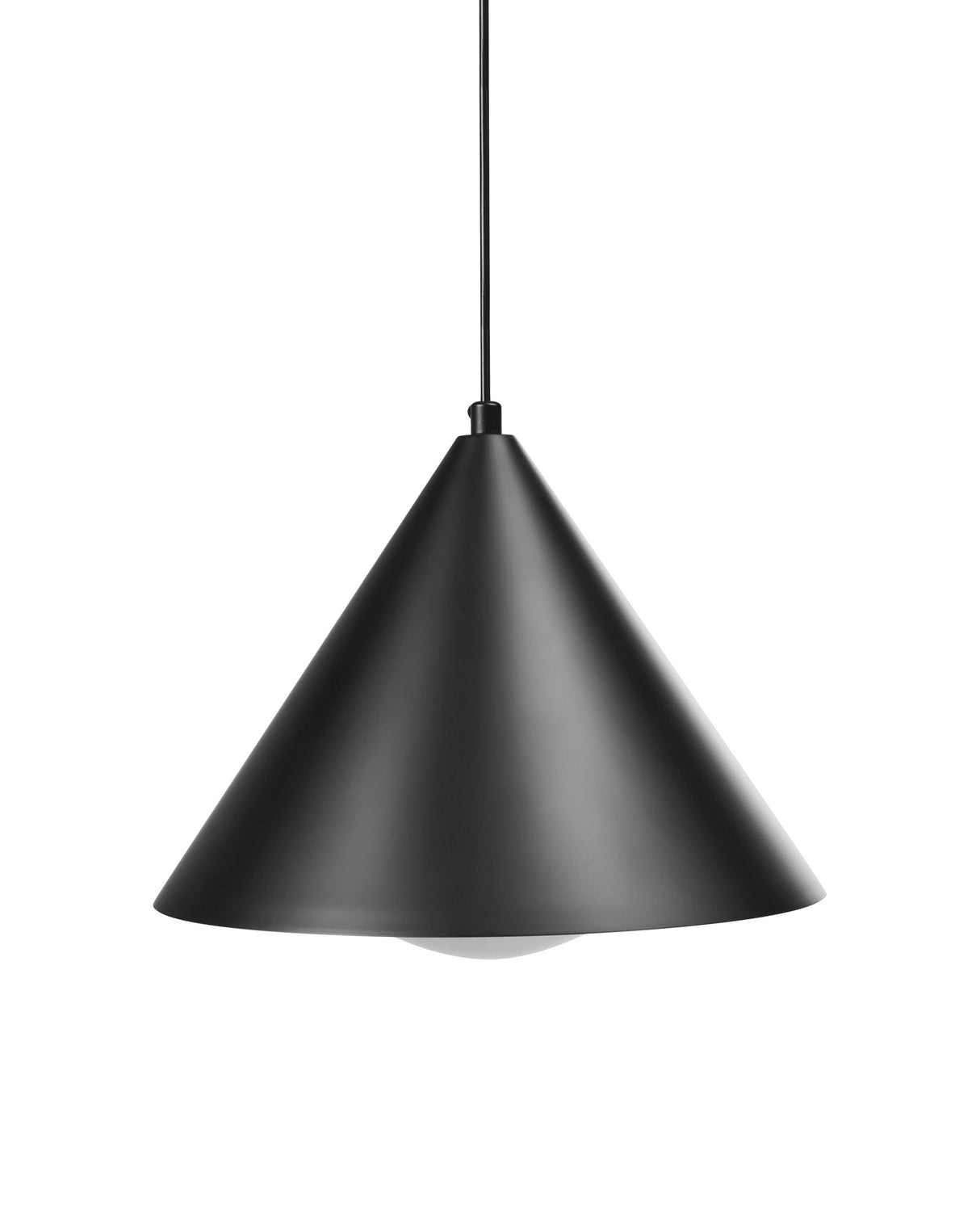 Pendant Lamp Black Metal Iron Hanging Light Modern Lighting Living Room Dining Room Bedroom Beliani