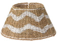 Christmas Tree Collar Natural with White Seagrass  43cm Handmade Round Accessories Beliani