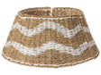 Christmas Tree Collar Natural with White Seagrass  60cm Handmade Round Accessories Beliani