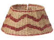 Christmas Tree Collar Natural with Red Seagrass  51cm Handmade Round Accessories Beliani