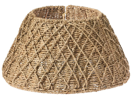 Christmas Tree Collar Natural Seagrass  43cm Handmade Round Accessories Decorations Beliani