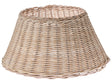 Christmas Tree Collar Light Brown Rattan  50 cm Handmade Round Accessories Decorations Beliani