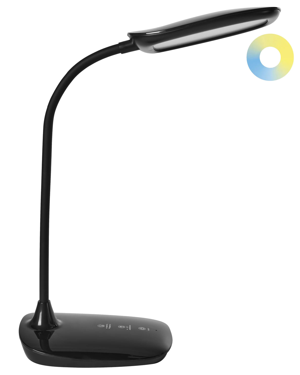 Office Desk Lamp Black Table Lighting Reading Computer Lamp Adjustable Arm Stepless Dimmer CCT Function Beliani