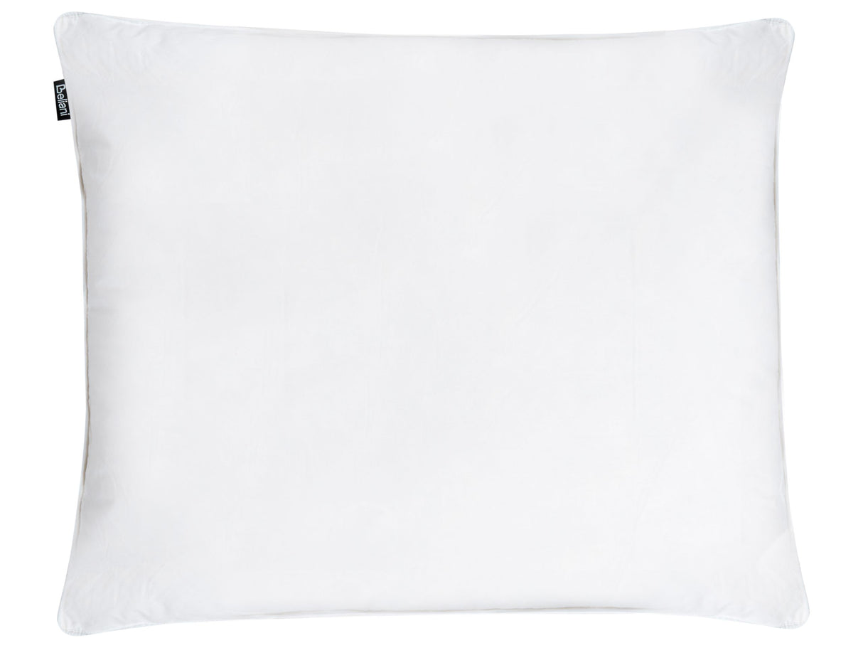 Bed Pillow White Cotton Duck Down and Feathers 50 x 60 cm Medium Soft Beliani