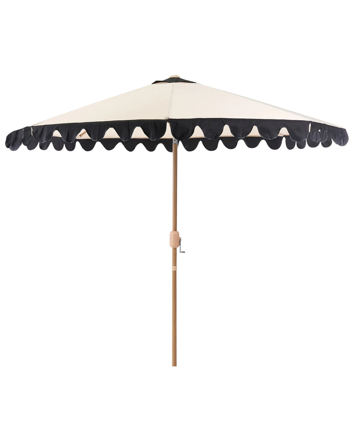 Garden Market Parasol Beige Polyester Fabric Aluminium Pole 2.70 m Stylish Modern Beliani