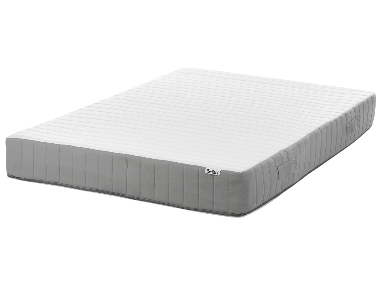Pocket Sprung Mattress EU Small Double Size with Handles Memory Foam Filling Removable Cover 4ft Firm Modern Design Quilted Beliani