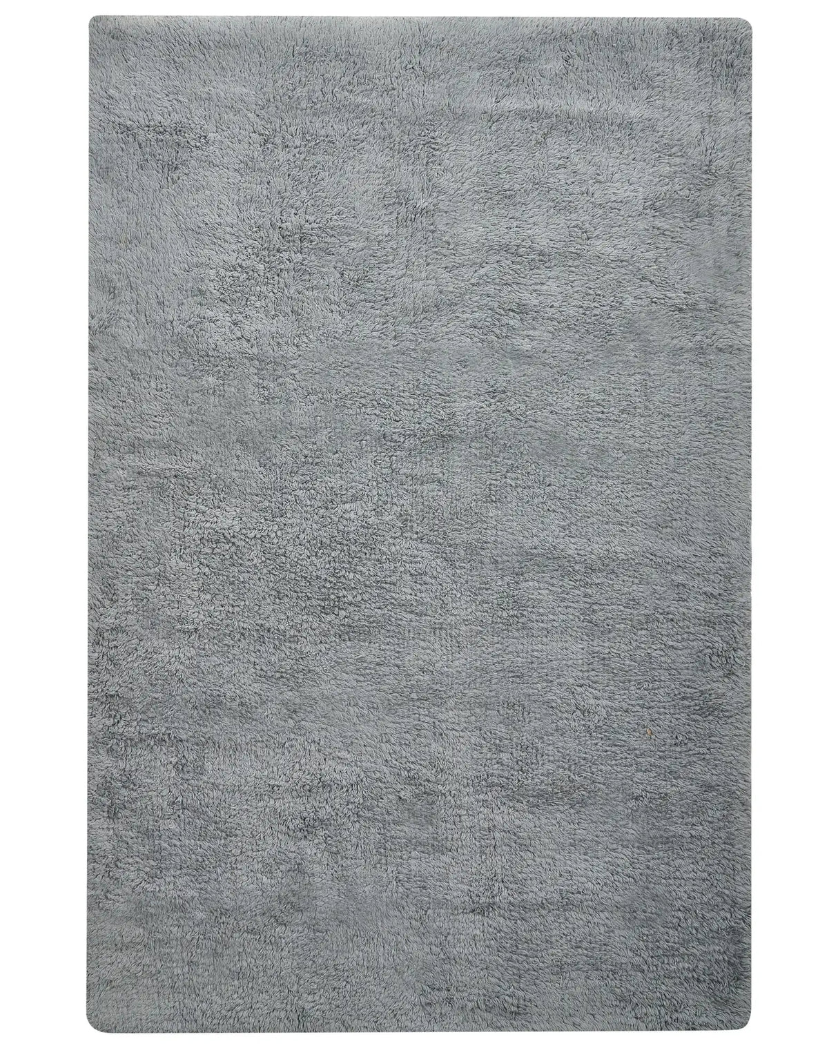 Bath Mat Grey Cotton 60 x 90 cm Rectangular Shape Solid Colour Fluffy Bath Rug Bathroom Accessories Modern Design Beliani