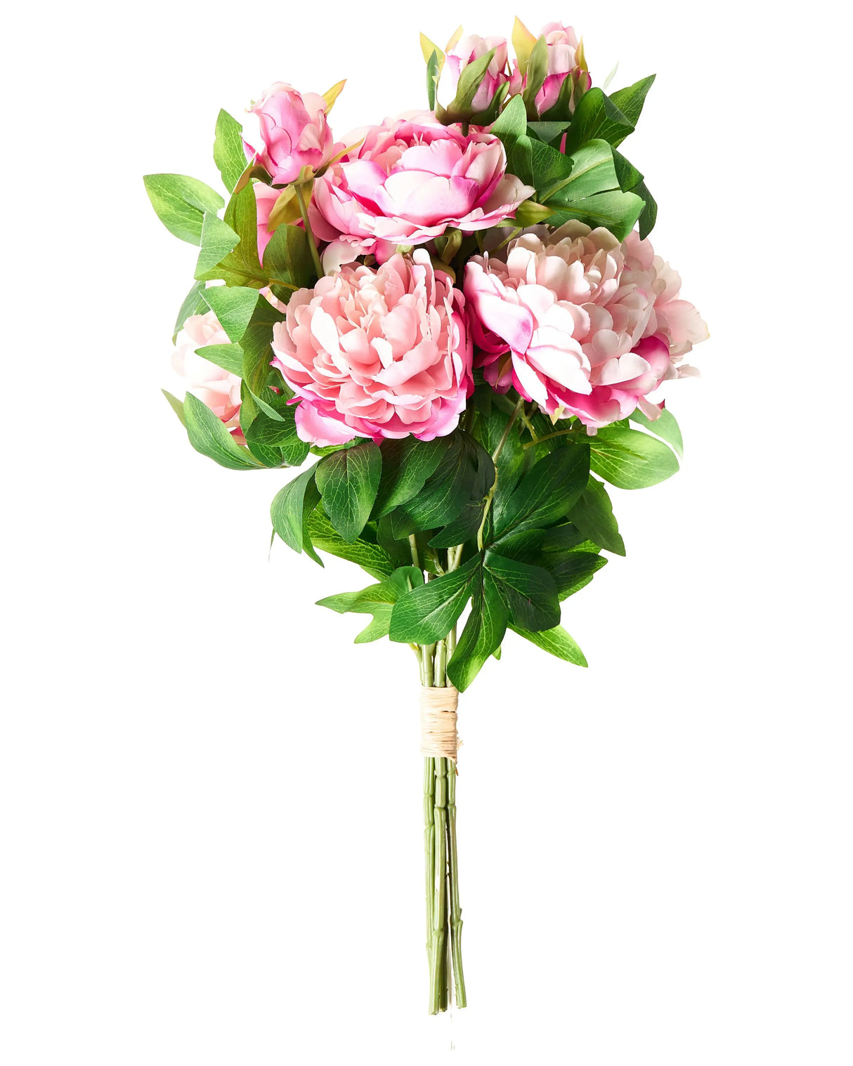 Artificial Flower Bouquet Pink Peonies Decorative Faux Arrangement 62 cm Handmade Table Decoration Living Room Dining Room Beliani
