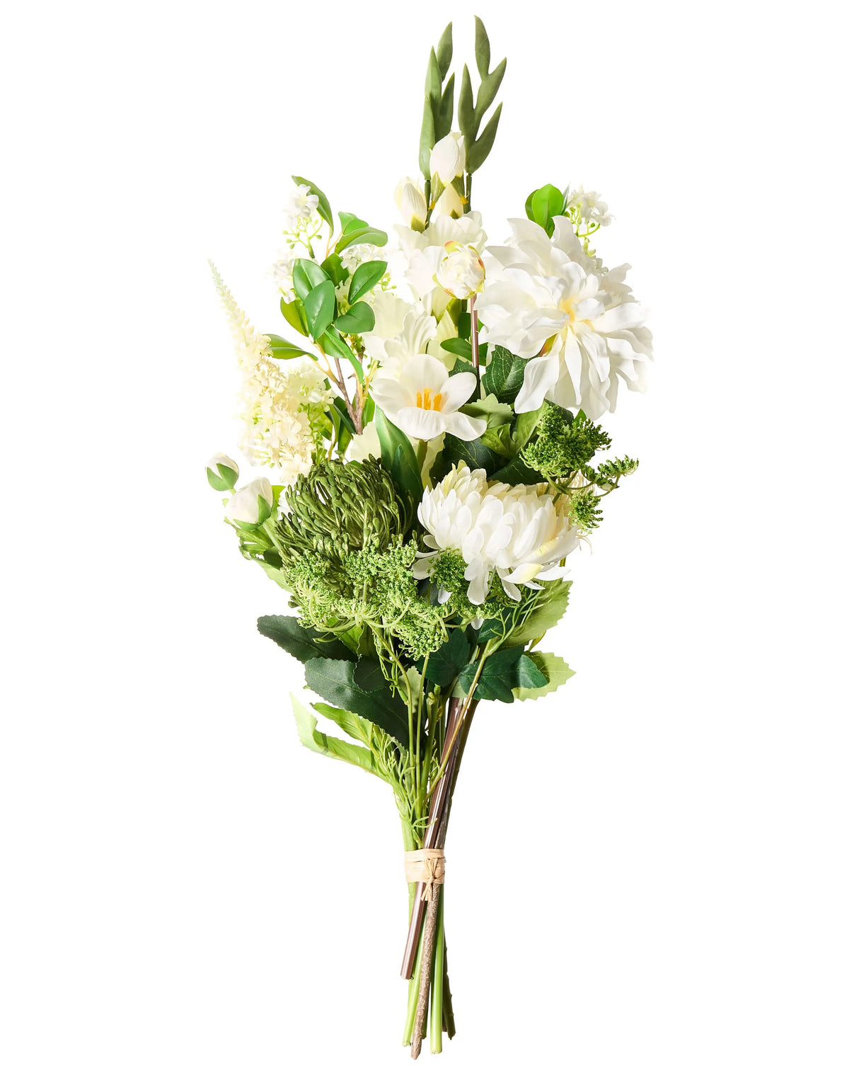 Artificial Flower Bouquet White Decorative Faux Arrangement 70 cm Handmade Table Decoration Living Room Dining Room Beliani