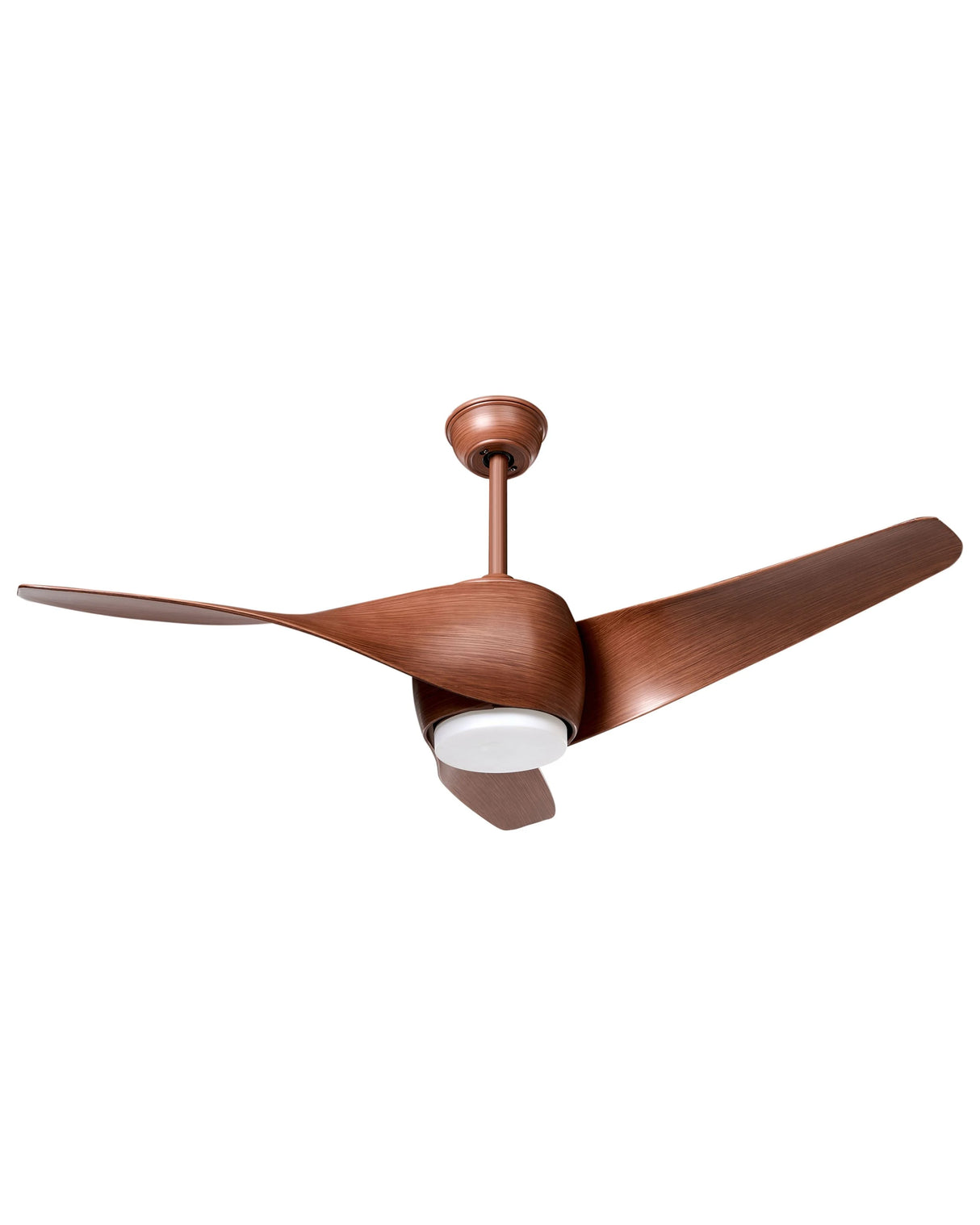 Ceiling Fan with Light Ventilator Brown Synthetic Material Iron Remote Control Wood Grain Effect Modern Traditional Living Room Beliani