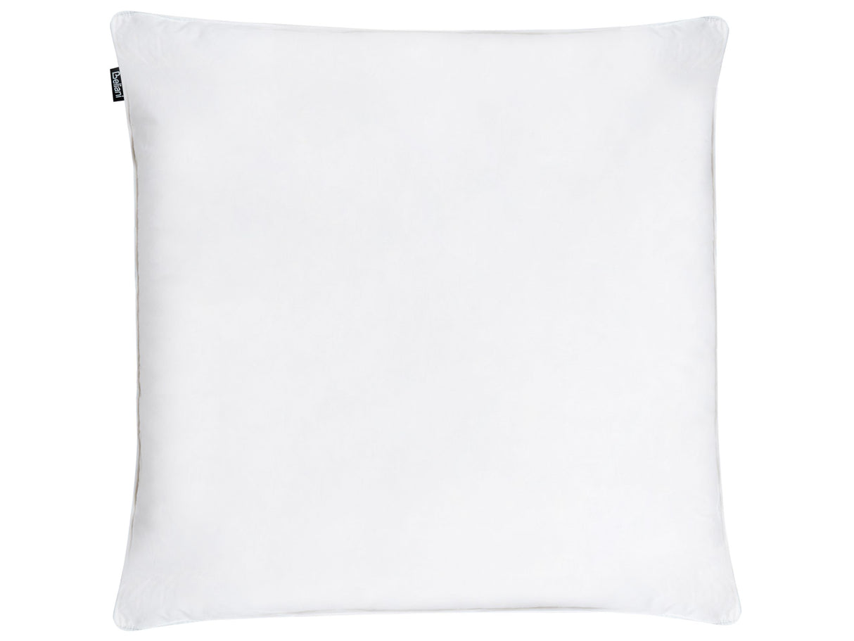 Bed Pillow White Cotton Duck Down and Feathers 80 x 80 cm Medium Soft Beliani