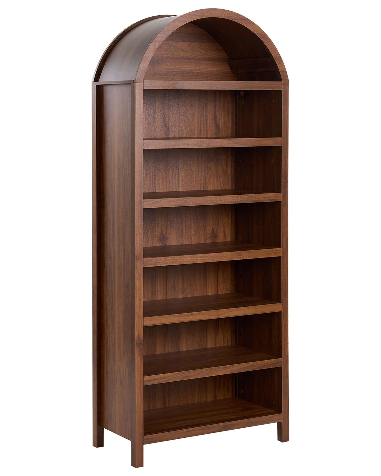 Shoe Storage Cabinet Dark Brown MDF 6 Shoe Compartments Beliani