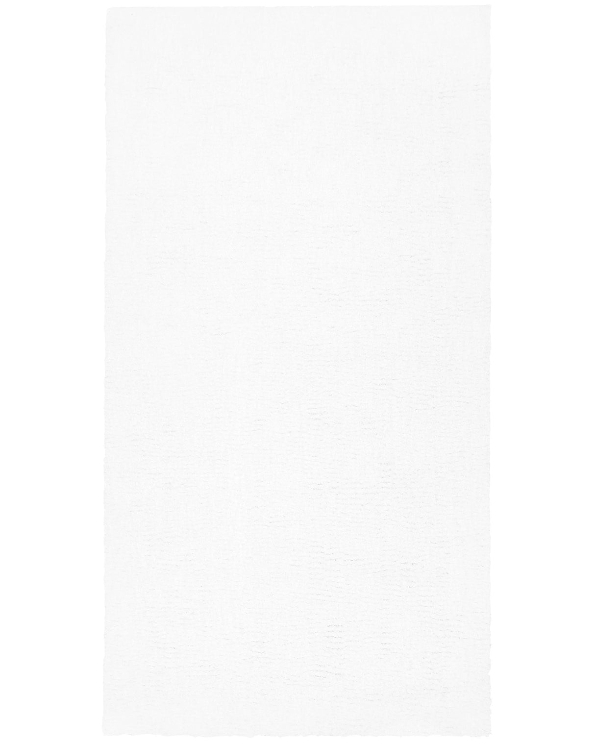 Shaggy Area Rug White 80 x 150 cm Modern High-Pile Machine-Tufted Rectangular Carpet Beliani