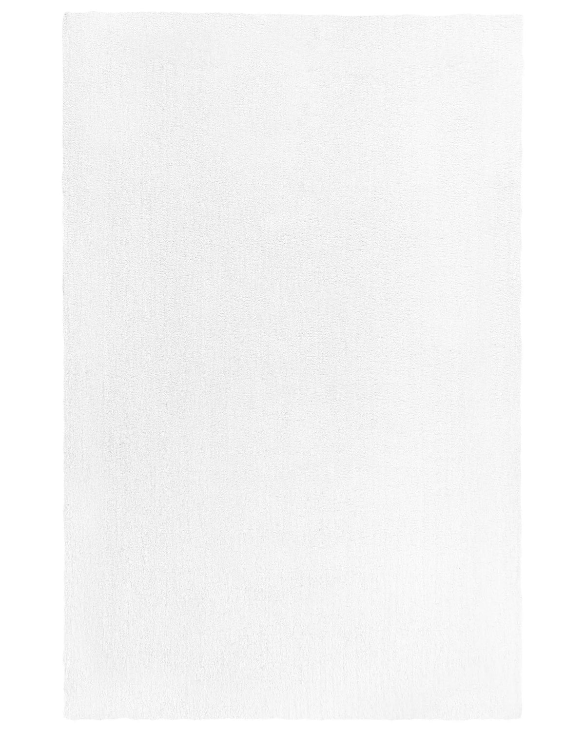 Shaggy Area Rug White 200 x 300 cm Modern High-Pile Machine-Tufted Rectangular Carpet Beliani