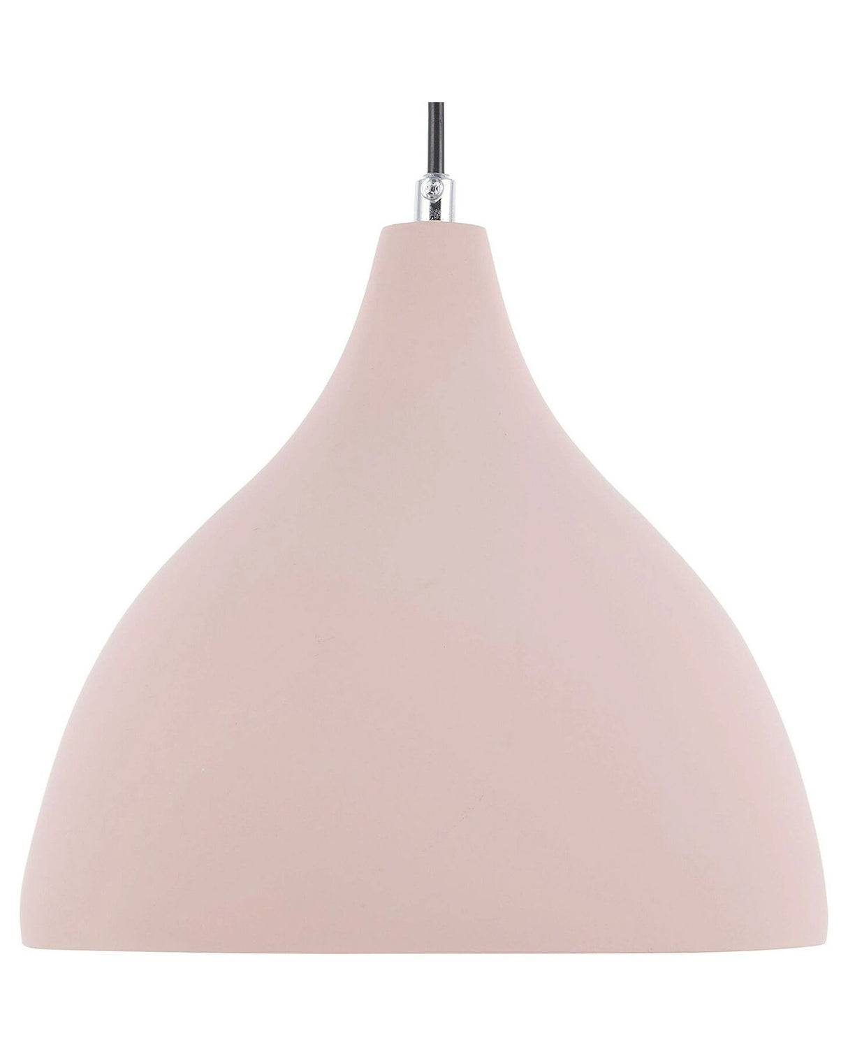 Pendant Lamp Pink Concrete Scandinavian Style Ceiling Light Beliani
