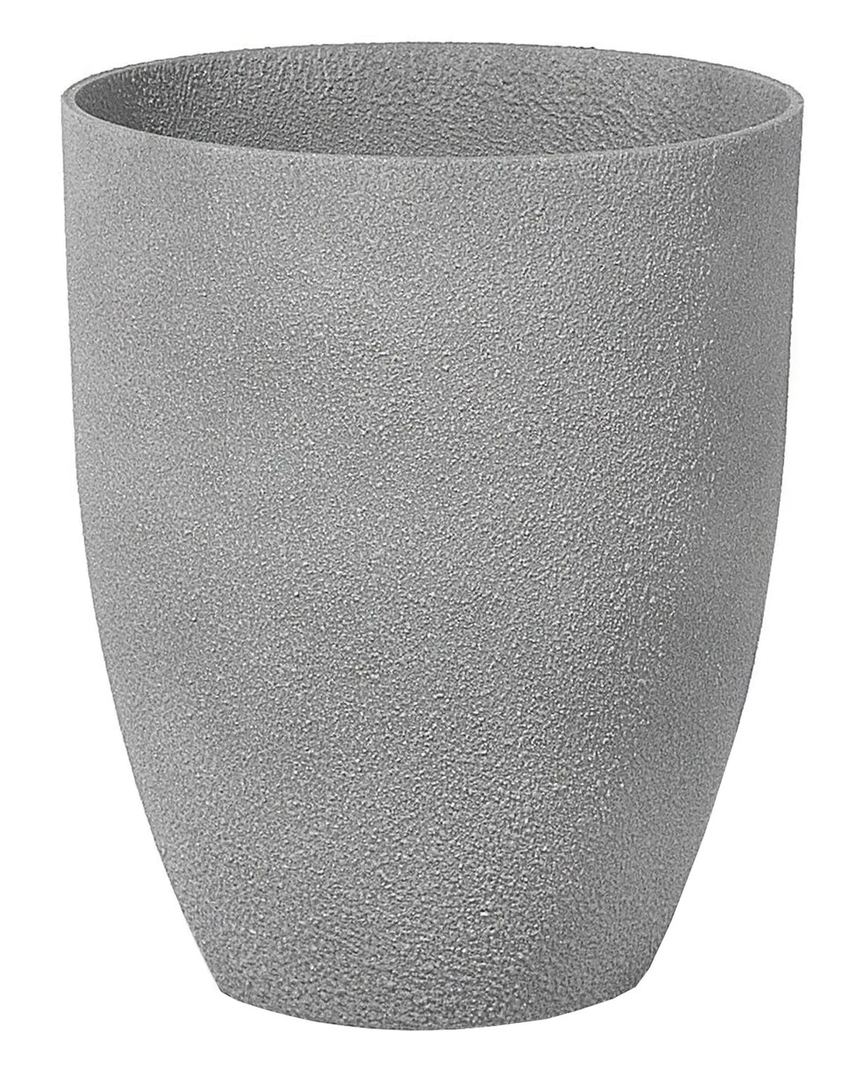 Plant Pot Grey Stone Polyresin 35 x 35 x 42 cm Indoor Outdoor Beliani