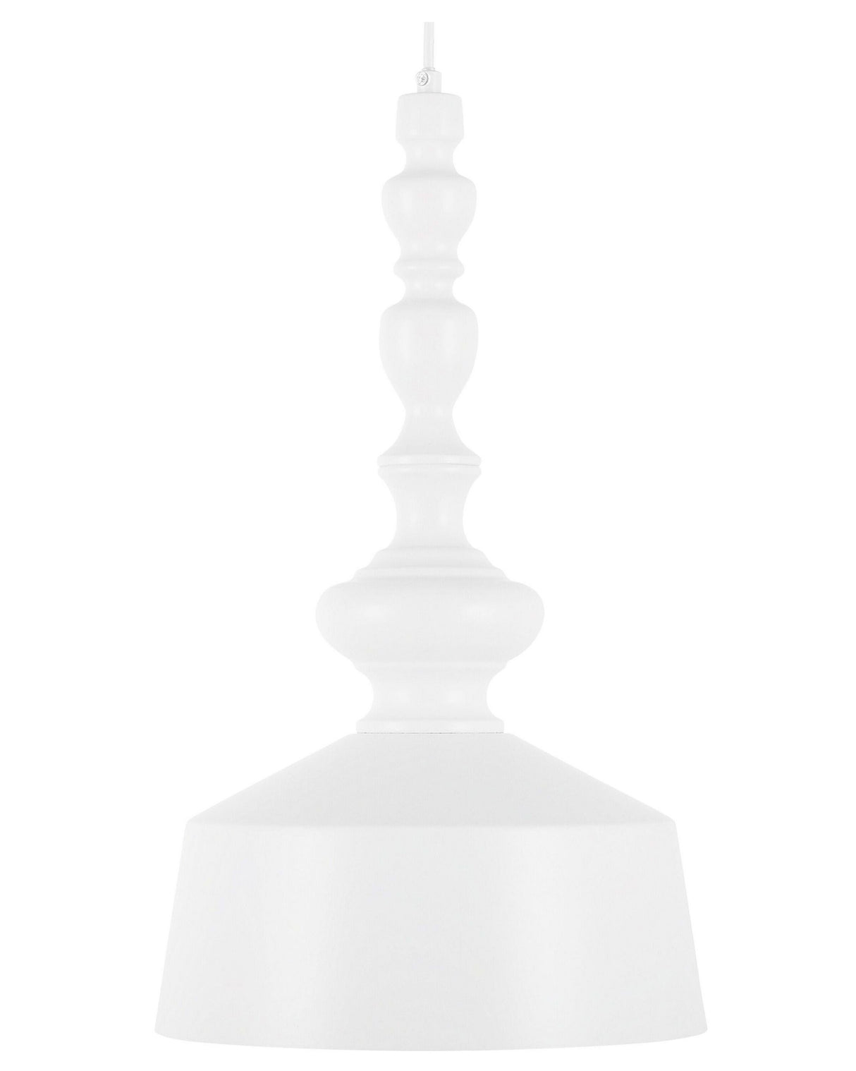 Pendant Lamp White Metal Modern Ceiling Light Beliani