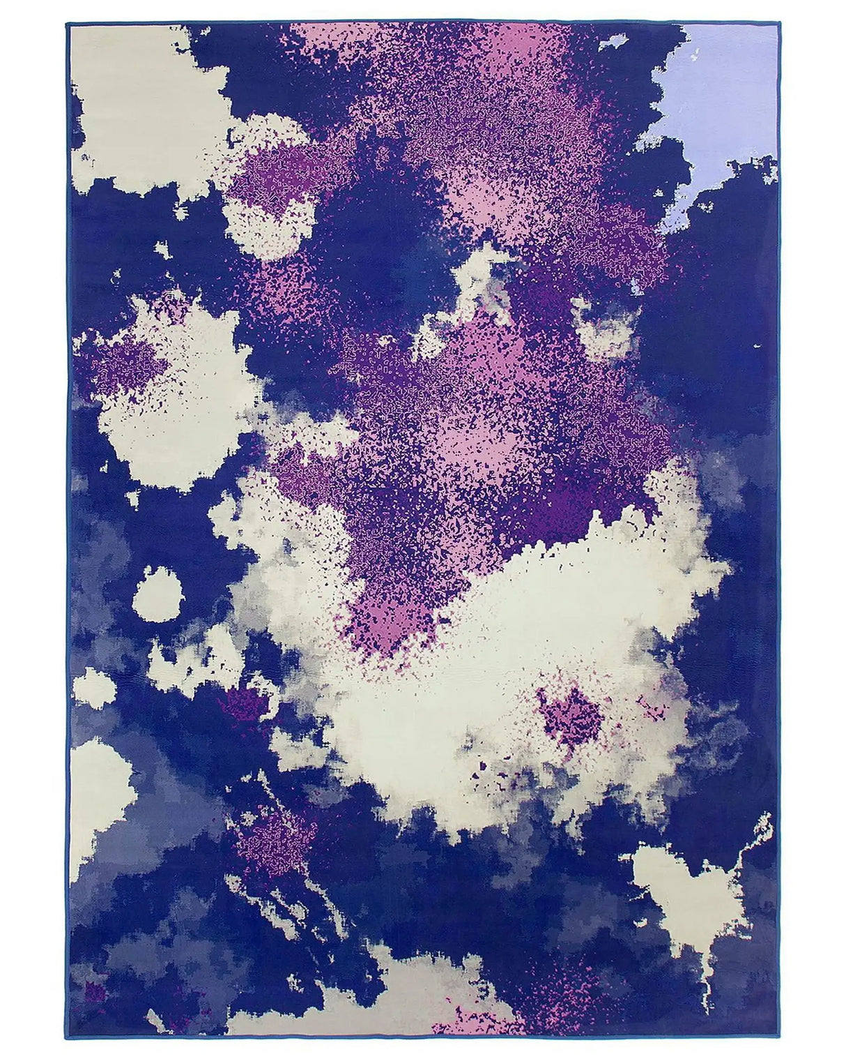 Area Rug Carpet Multicolour Polyester Fabric Abstract Pattern Rectangular 160 x 230 cm Beliani