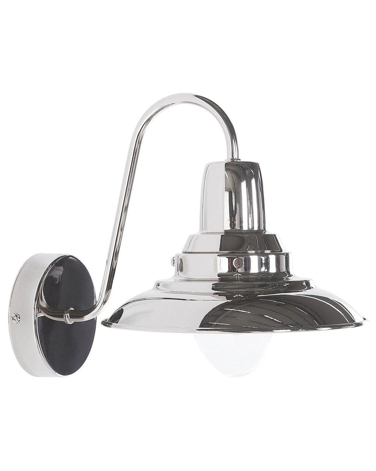 Wall Lamp Silver Metal Sconce Industrial Beliani