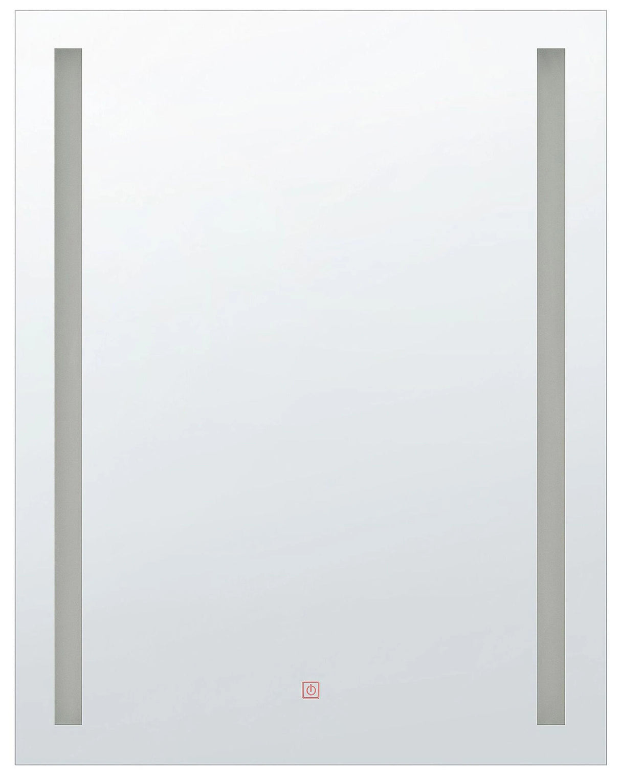 Wall Mounted Hanging LED Mirror 60 x 80 cm Rectangular Modern Vintage Vanity Bathroom Make-Up Bedroom Beliani