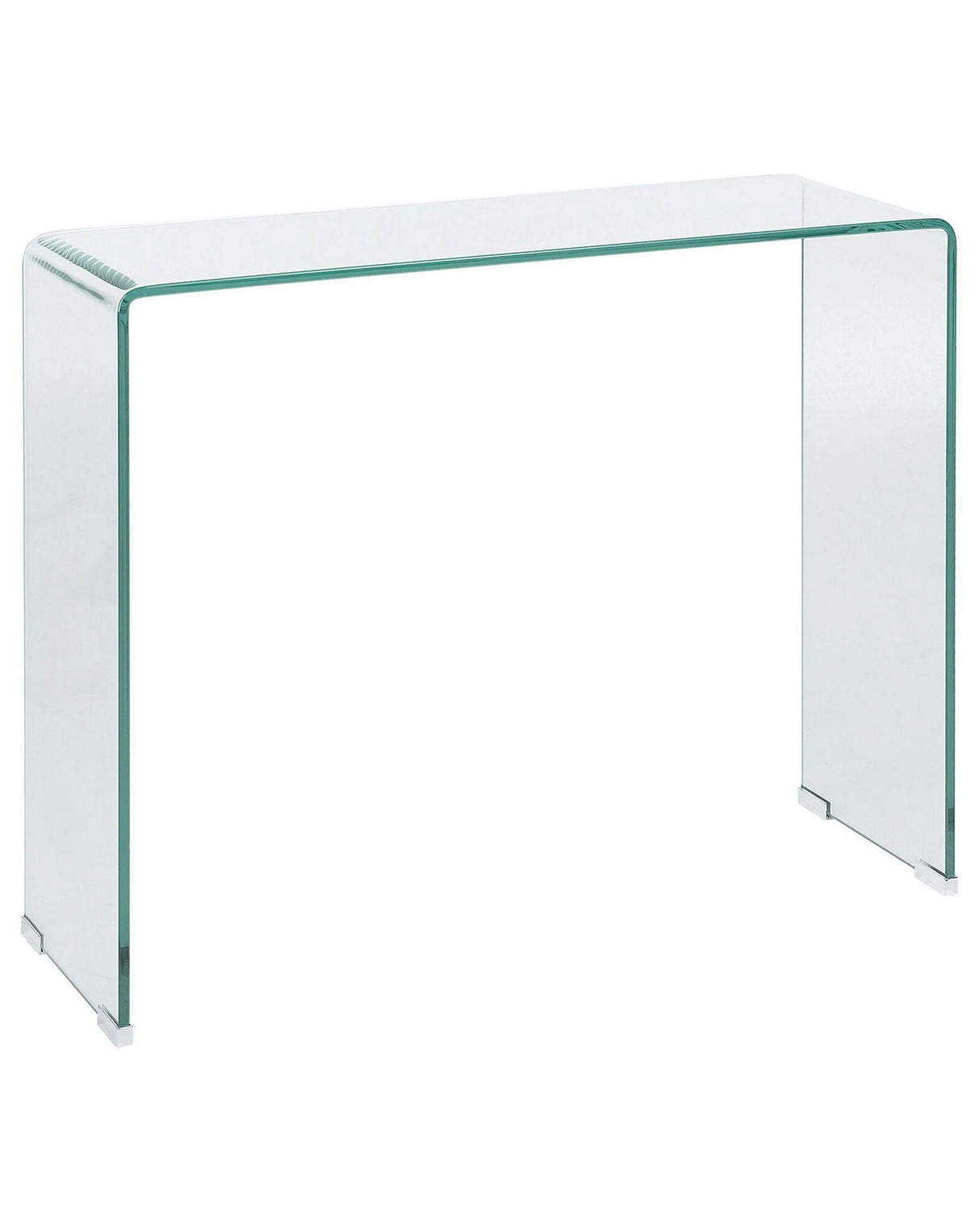 Console Table Transparent 90 x 30 cm Rectangular Minimalist Beliani