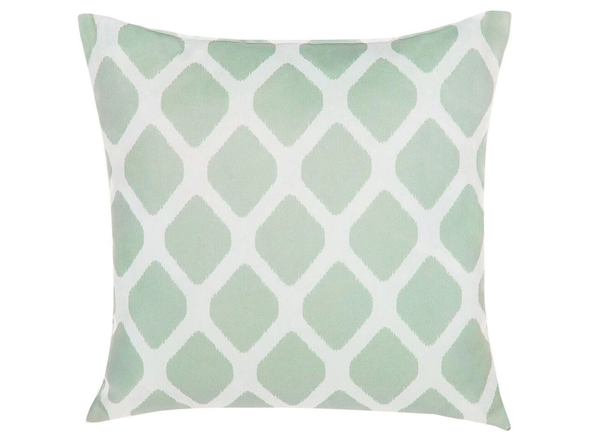 Water Resistant Garden Cushion Filled Mint Green 40 x 40 cm Geometric Indoor Outdoor Beliani