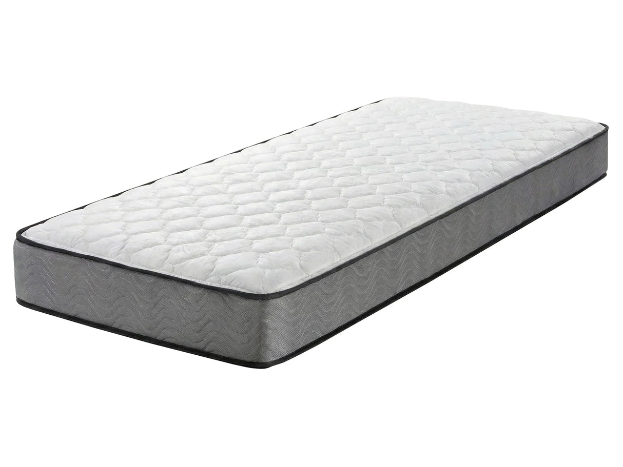 Pocket Spring Mattress White Fabric Super EU Small Single Firm Beliani