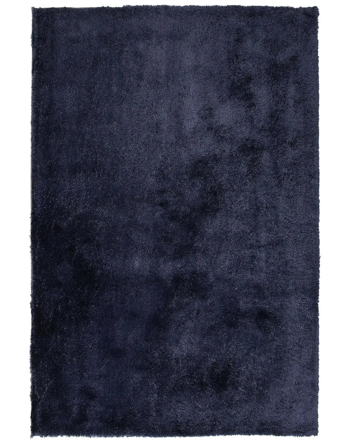 Shaggy Area Rug Blue Cotton Polyester Blend 160 x 230 cm Fluffy Dense Pile Beliani