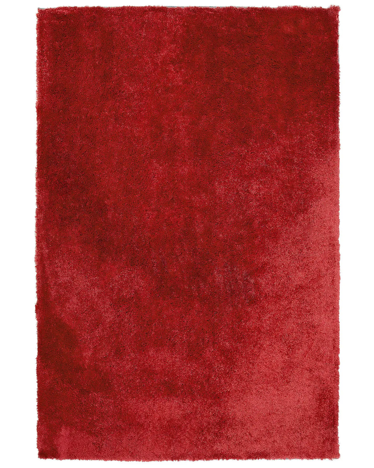 Shaggy Area Rug Red Cotton Polyester Blend 200 x 300 cm Fluffy Dense Pile Beliani