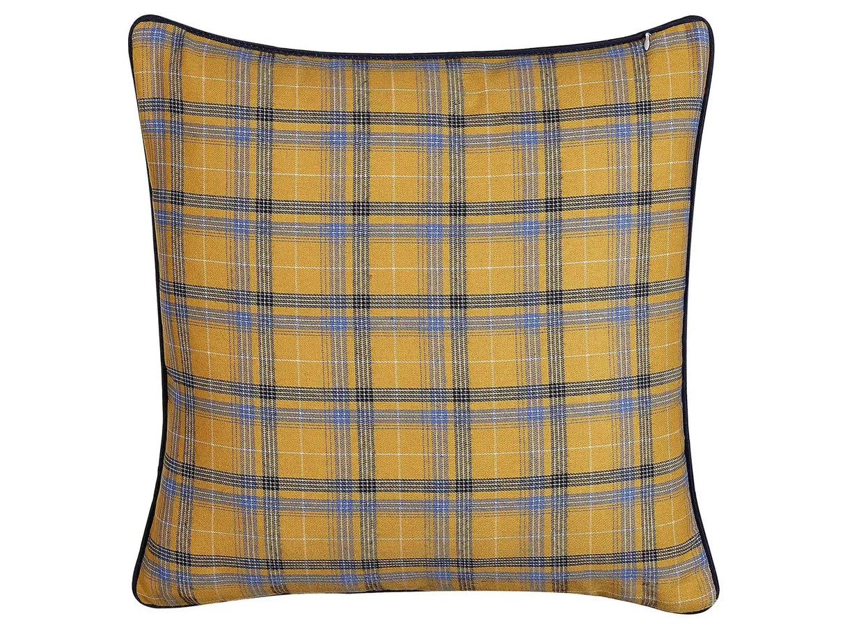 Decorative Cushion Multicolour Chequered Pattern 45 x 45 cm Modern Dcor Accessories Beliani