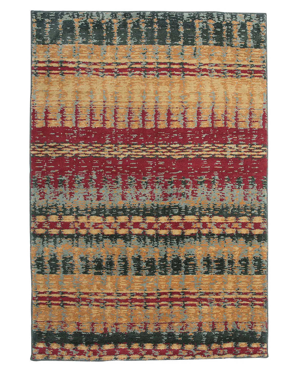 Area Rug Multicolour 140 x 200 cm Flat Weave Beliani