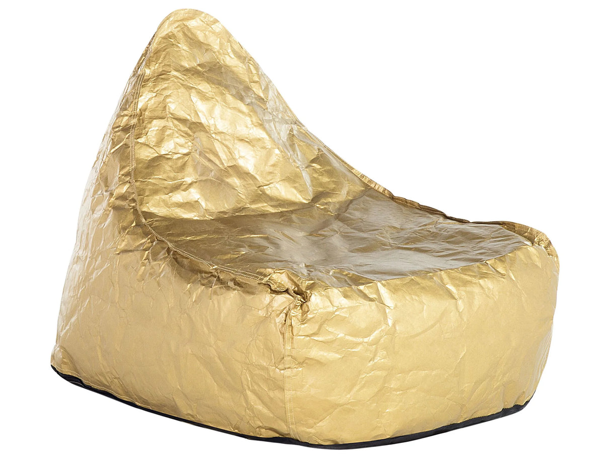 Teardrop Drop Bean Bag Chair Beanbag Gold Gaming Chair Modern Beliani