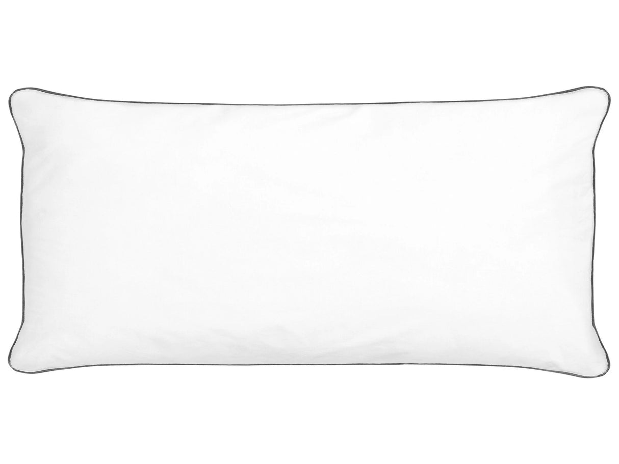 Bed Pillow White Japara Cotton Rectangular 40 x 80 cm Bedroom Cushion Sleeping Beliani