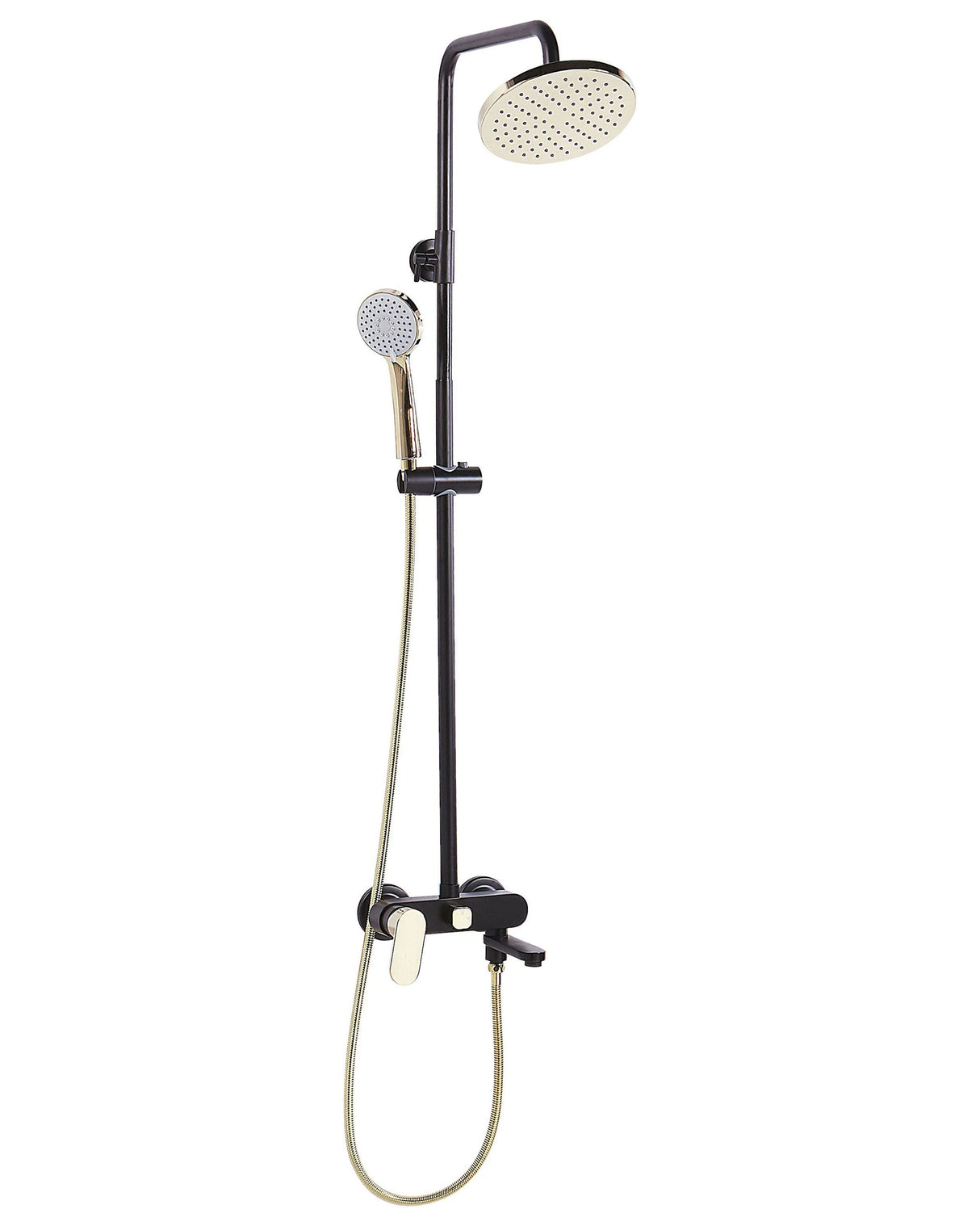 Mixer Shower Set Brass with Rain Function Matt Finish Glamour Modern Beliani