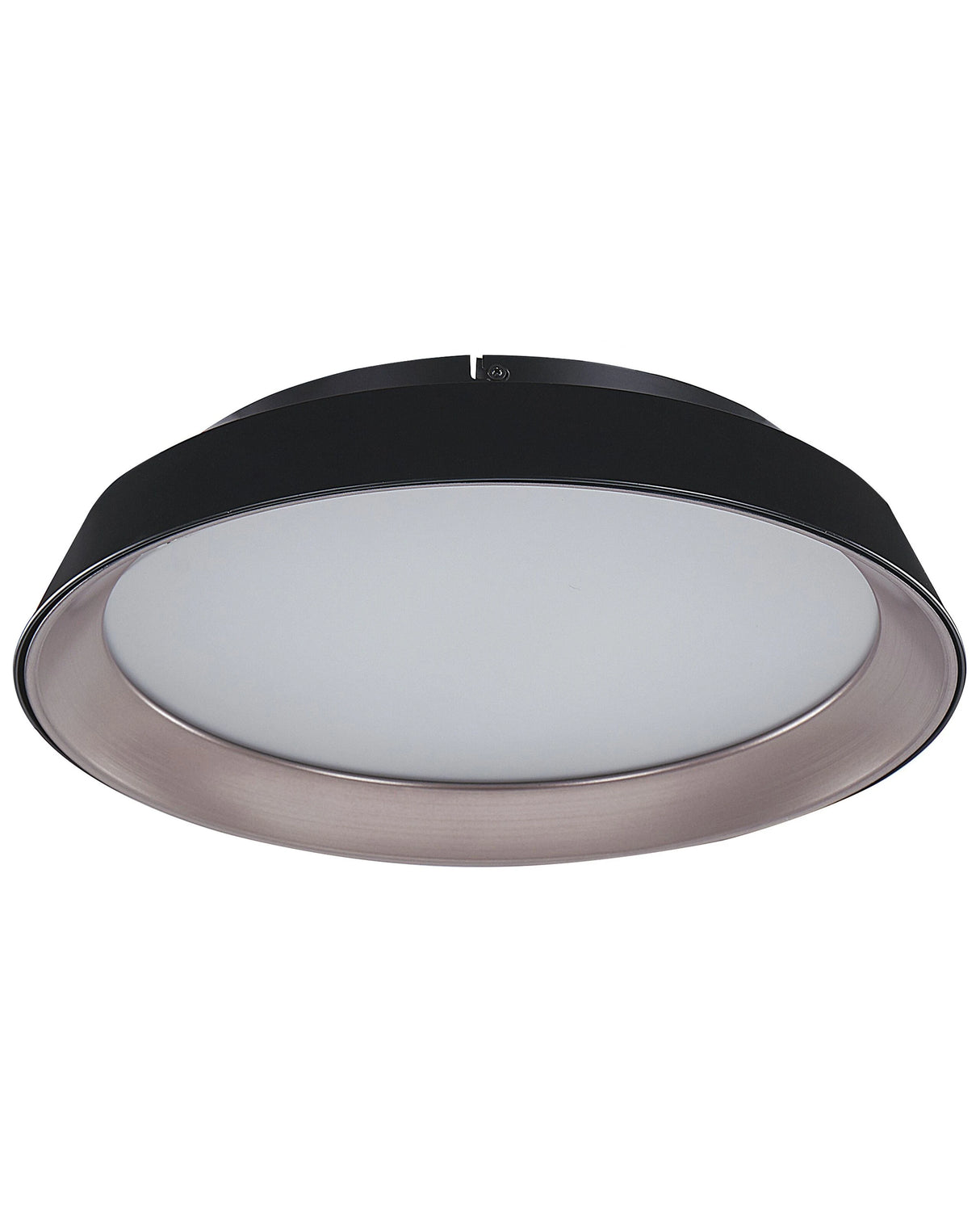 Ceiling Lamp Black Steel Aluminium Integrated LED Lights Round Shape Decorative Modern Glamour Lighting Beliani