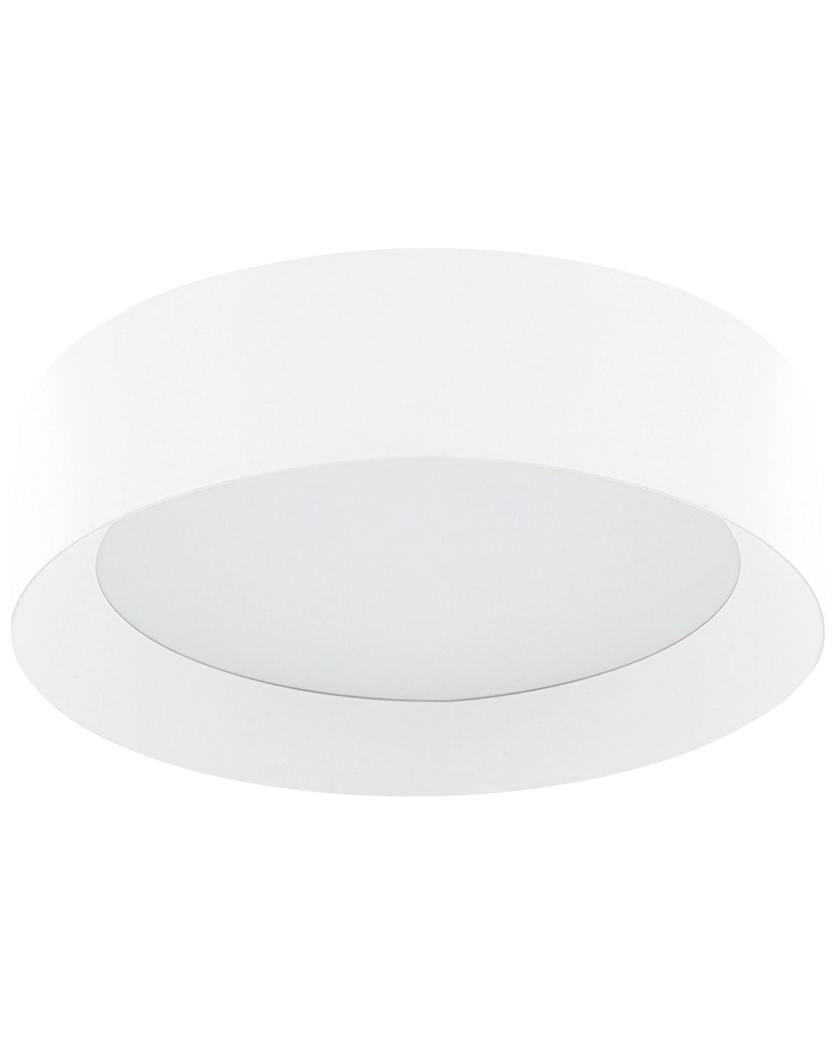 Ceiling Lamp White Steel Acrylic Integrated LED Lights Round Shape Decorative Modern Lighting Beliani