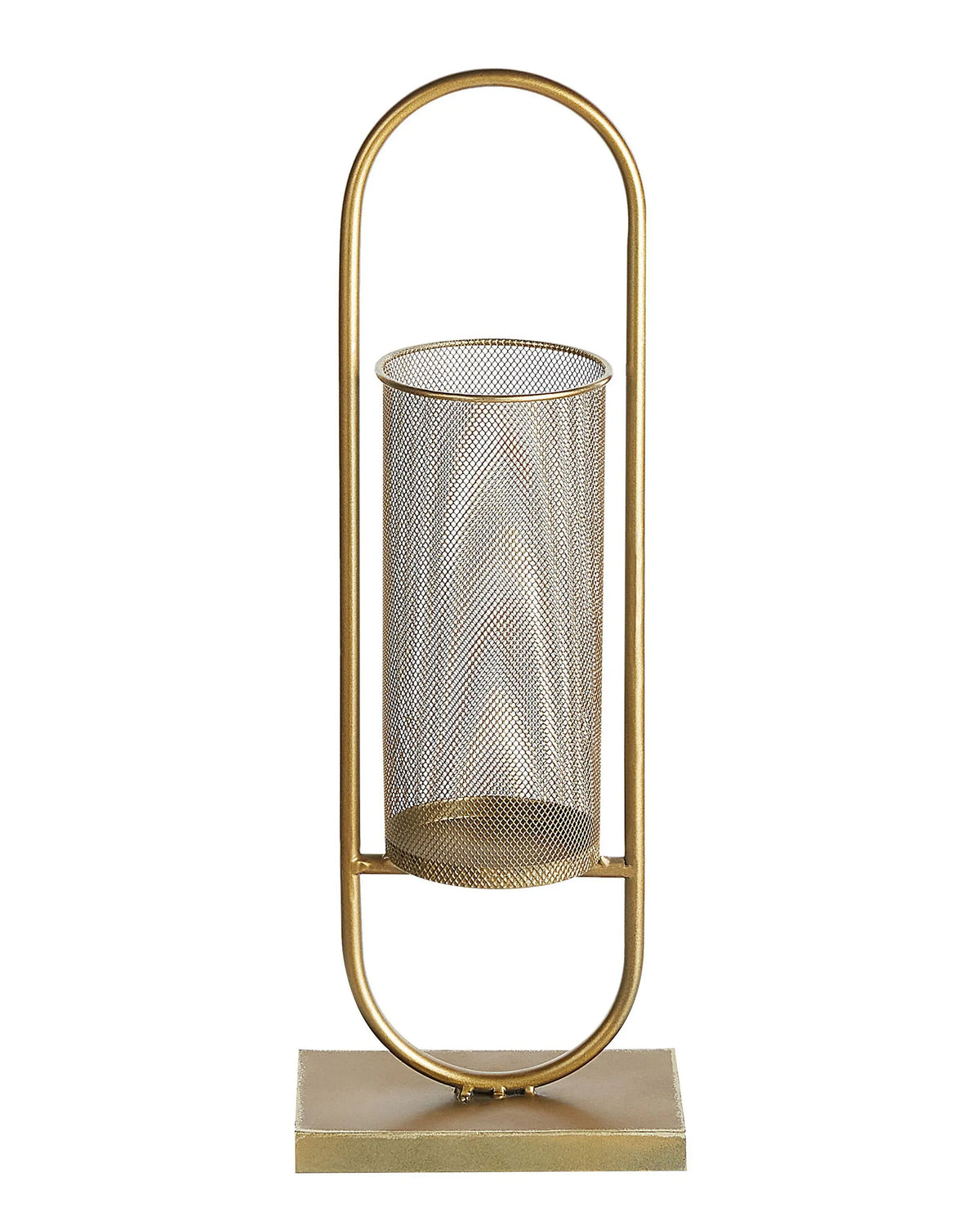 Candle Holder Gold Metal 53 cm Glamour Accent Piece Decoration Living Room Bedroom Dcor Beliani