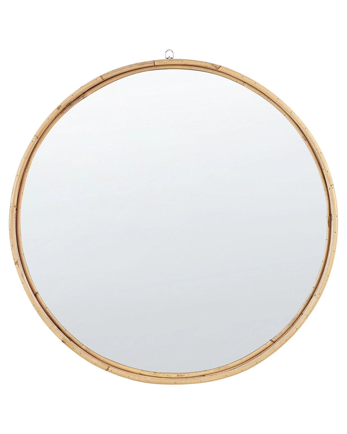 Wall Hanging Mirror Home Dcor Round Frame Rattan Minimalist Design Living Room Furniture Bedroom Beliani
