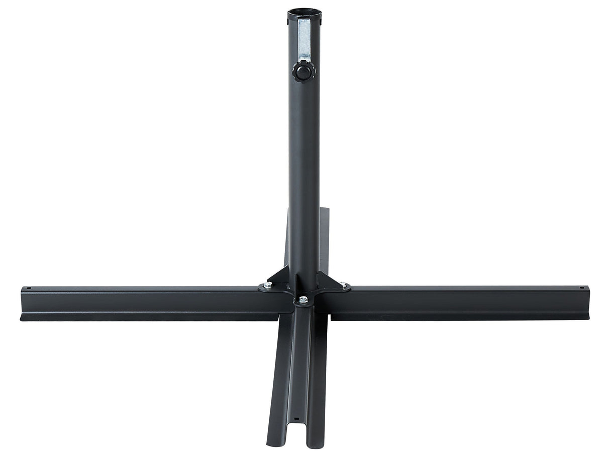 Outdoor Umbrella Cross Base Steel Garden Accessory Beliani