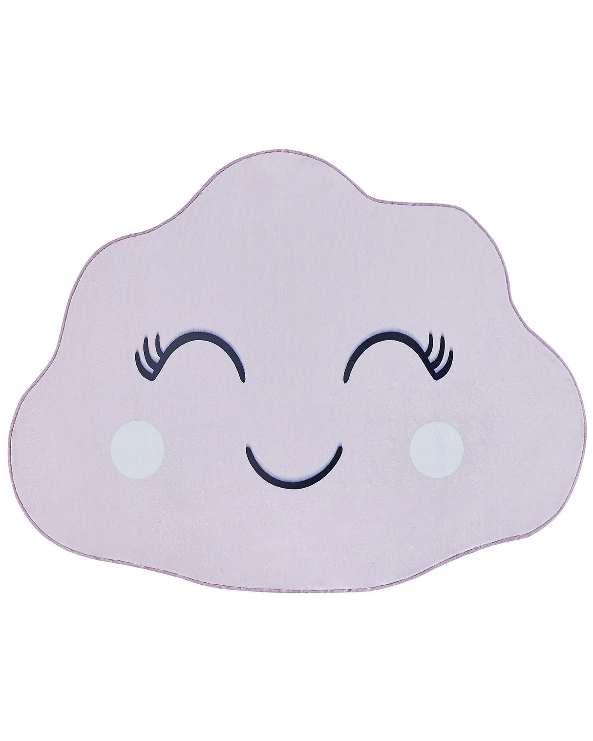 Area Rug Pink Cloud Print 90 x 120 cm Low Pile for Children Playroom Beliani