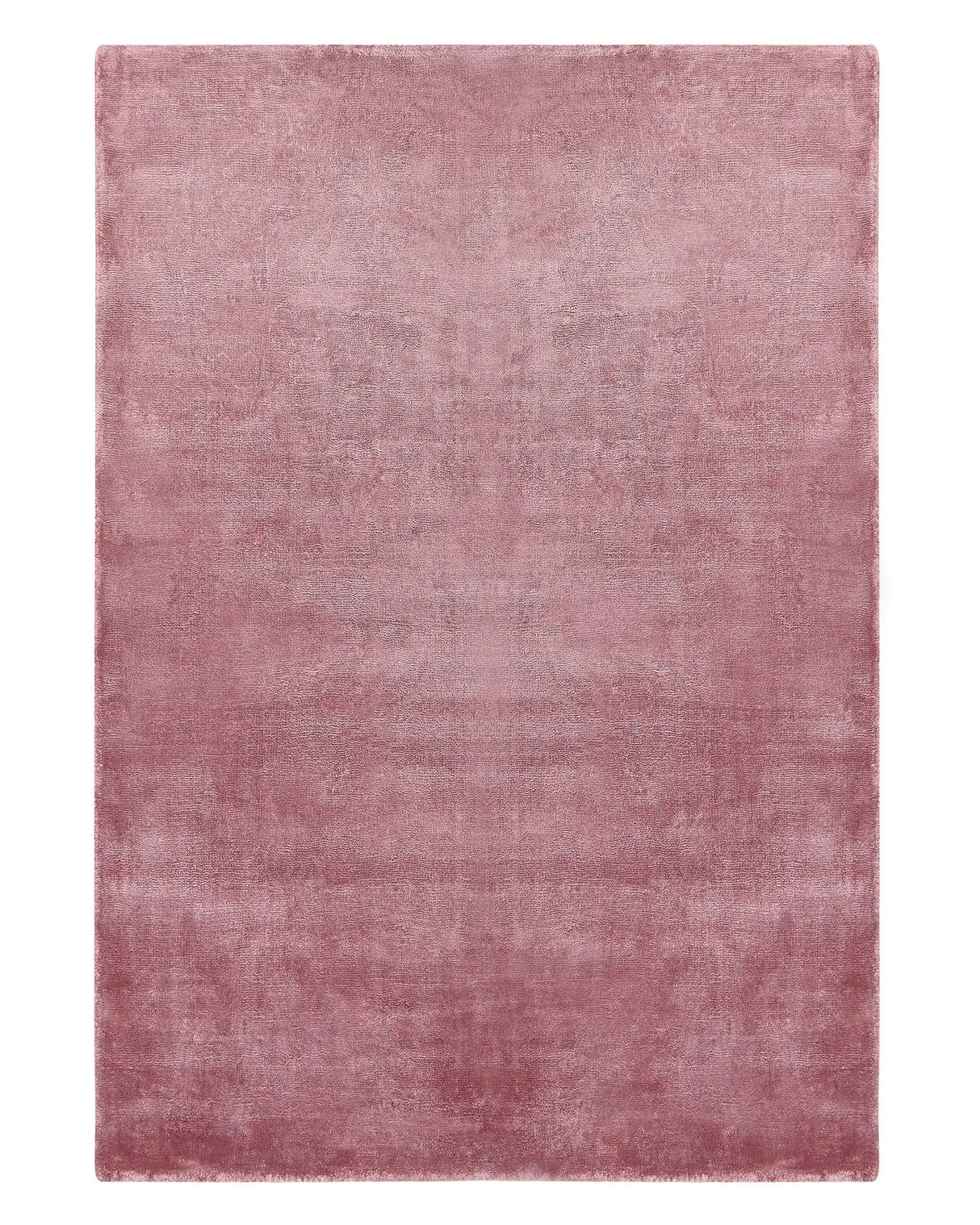 Area Rug Pink Viscose 140 x 200 cm Tufted Low Pile Modern Beliani
