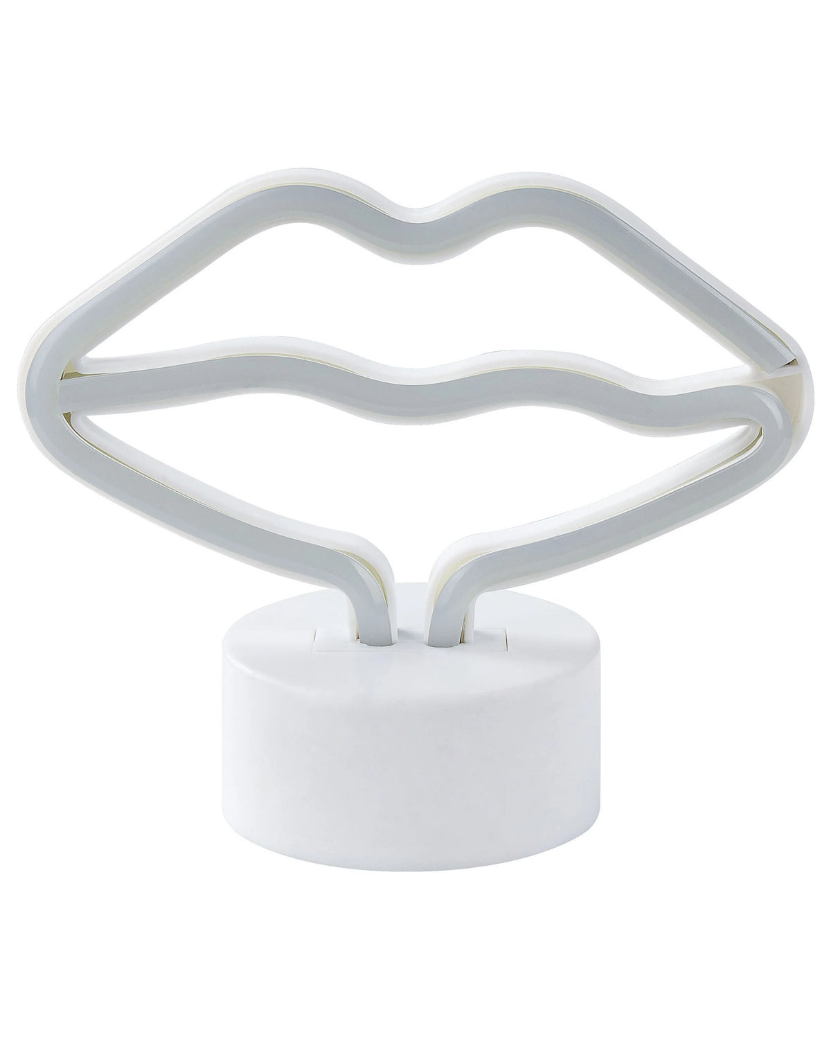 Led Neon Light Lips Pink PVC Lights Batteries Operated Decorative Light Beliani