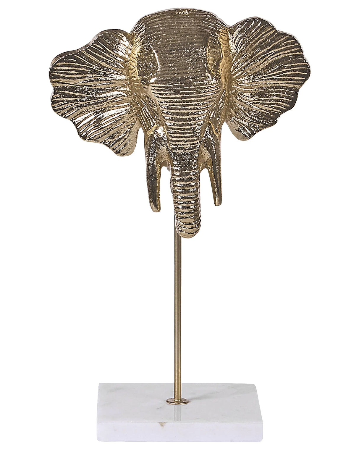 Home Decoration Gold Aluminum Elephant Shaped Table Decor Figurine Modern Industrial Design Beliani