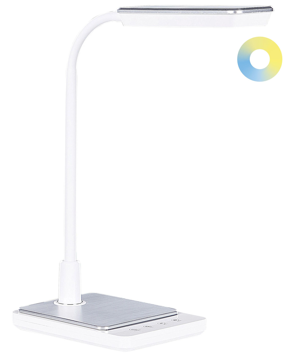 LED Desk Lamp White Table Lighting Reding Computer Lamp Adjustable Arm Dimmer Colour Temperature Change Beliani