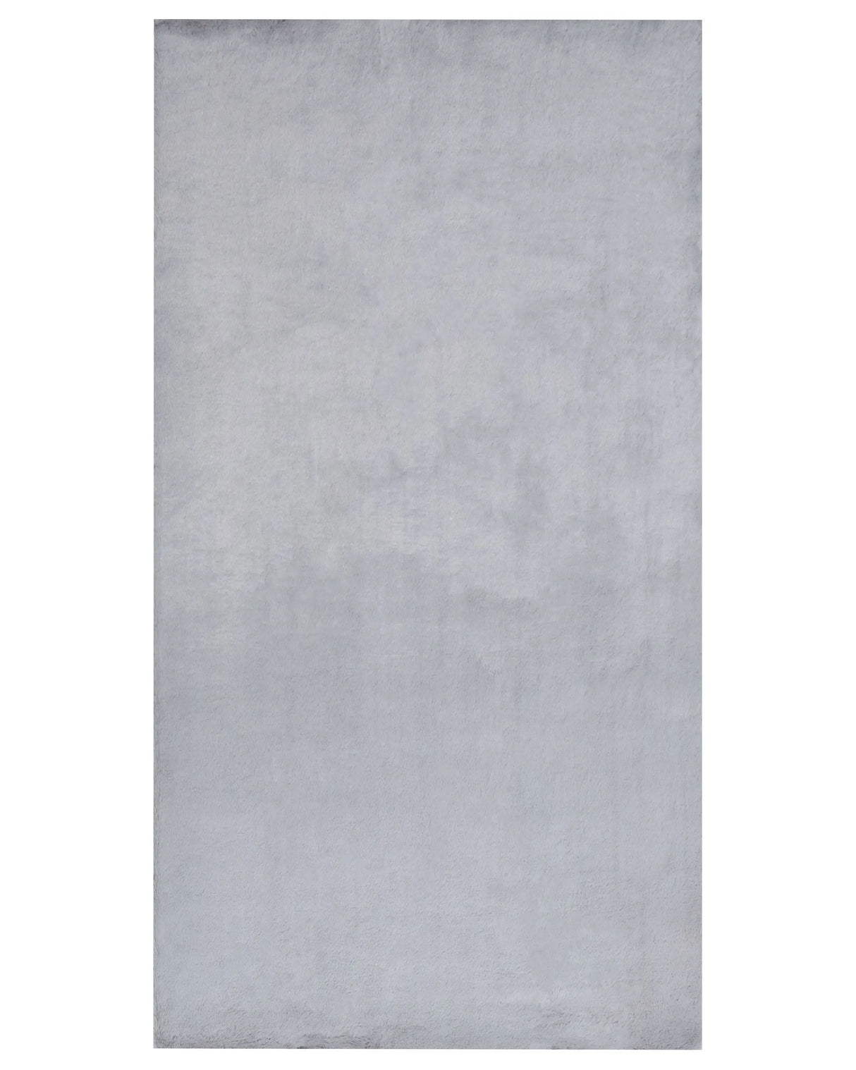 Faux Rabbit Fur Rug Grey Artificial Polyester Fur 80 x 150 cm Soft Shaggy High Pile Rug Beliani