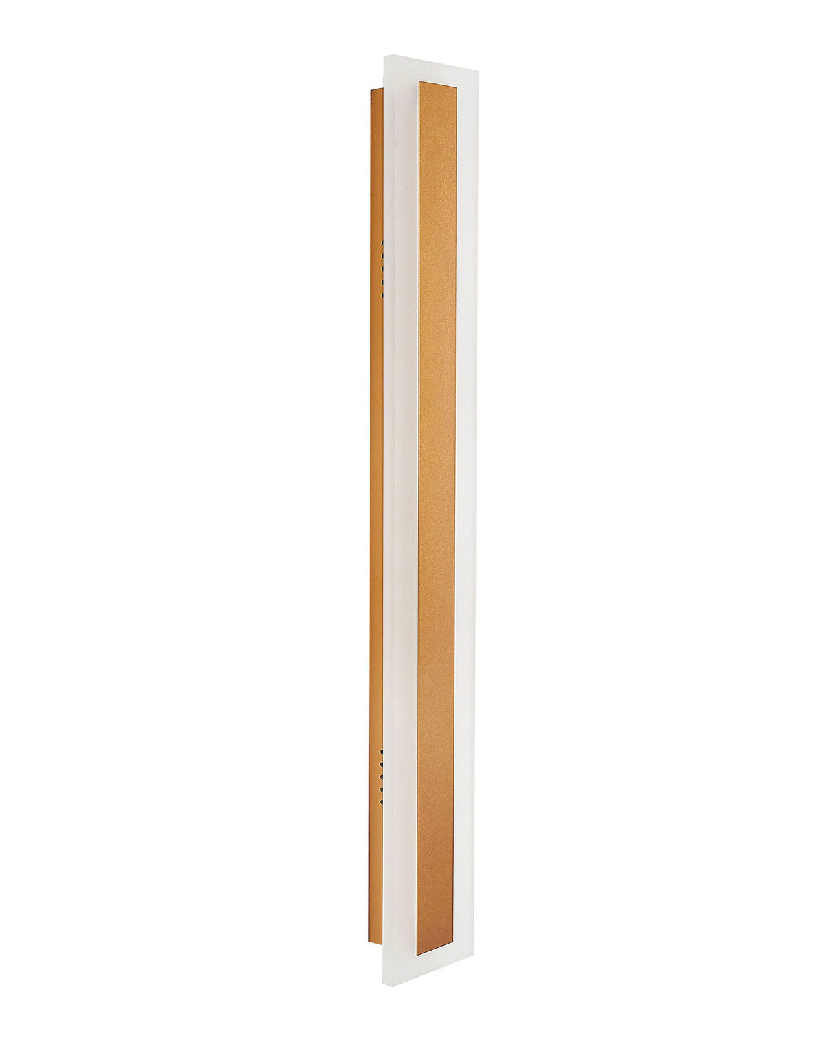 Outdoor LED Wall Light Lamp Gold 60 cm Steel Acrylic Modern Design Beliani