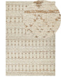 Modern Area Rug Beige 200 x 300 cm Rectangular Handwoven Reversible Low Pile Modern Living Room Bedroom Beliani