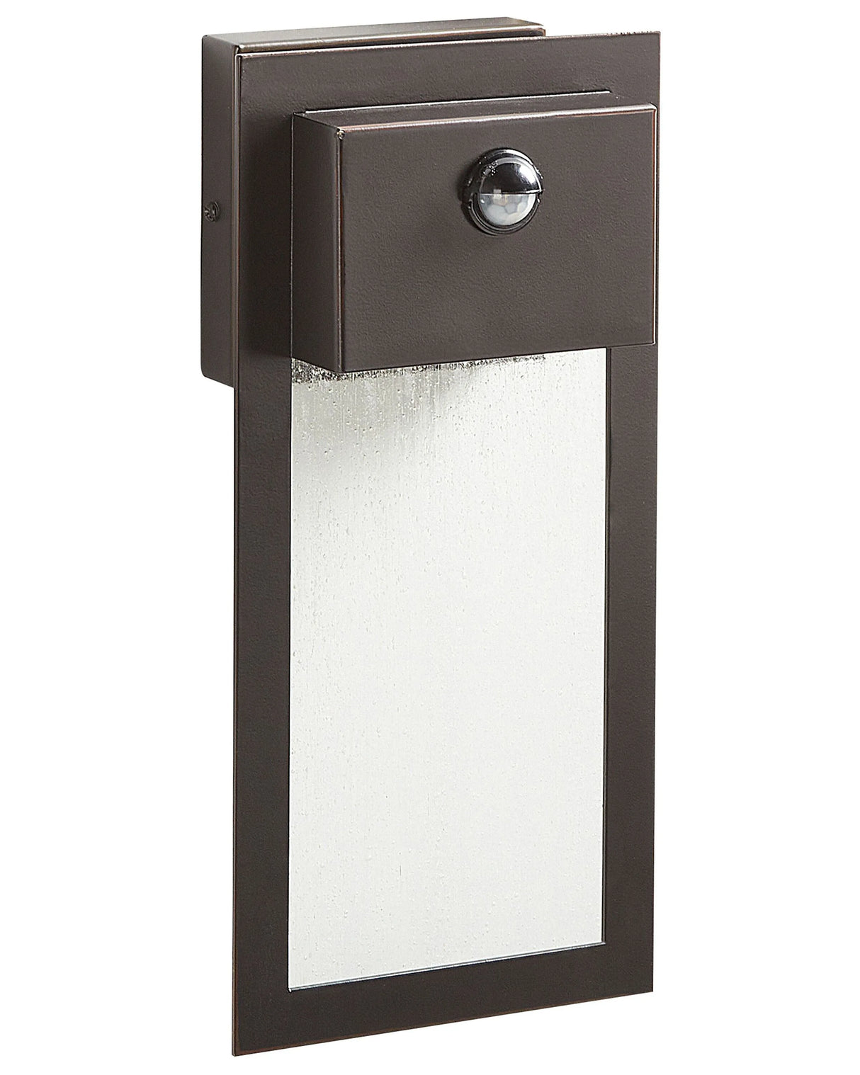 Outdoor LED Wall Light Lamp Black Sconce Metal Iron Glass Matte with Motion Sensor Modern Design Patio Garden Beliani