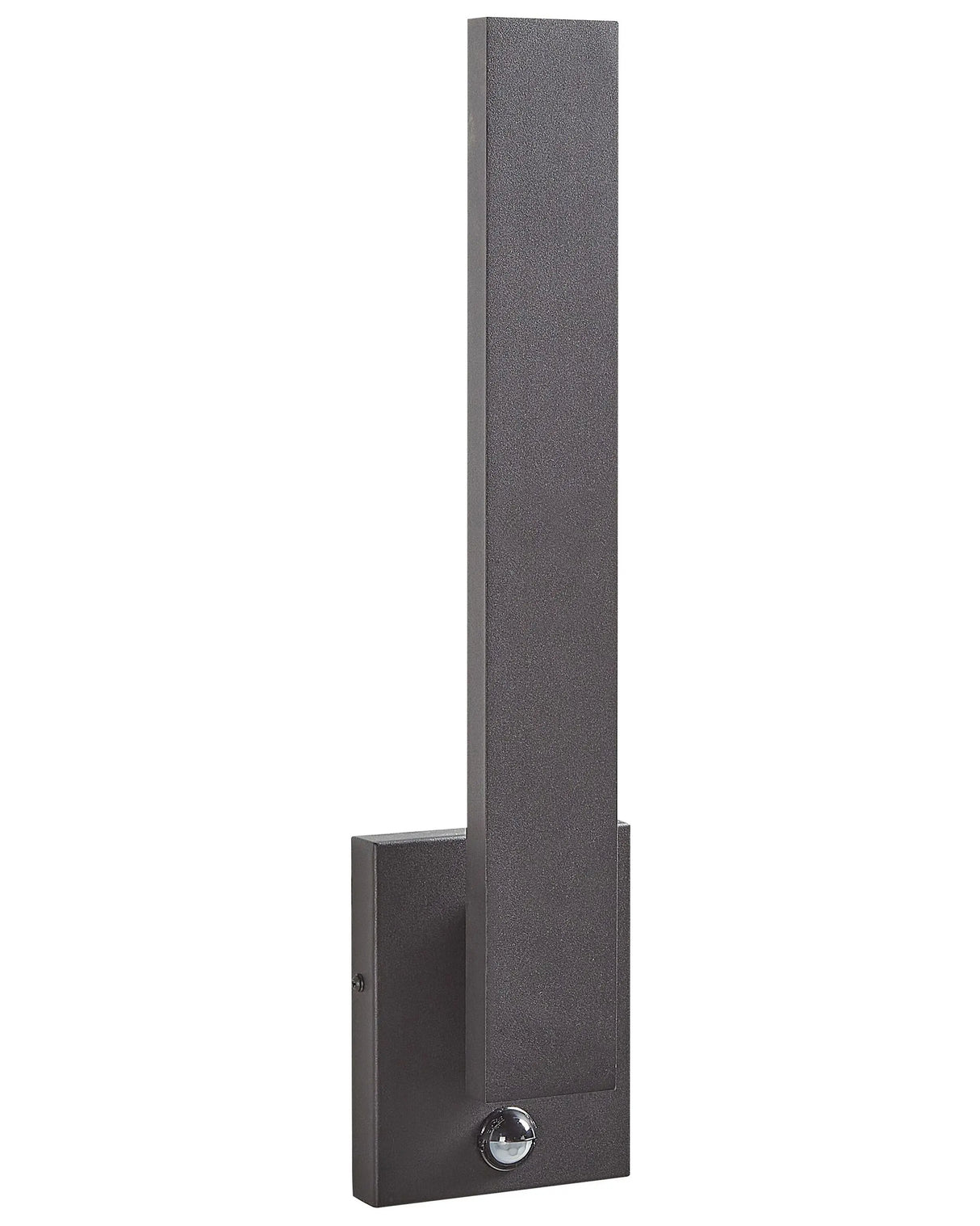 Outdoor LED Wall Light Lamp Black Sconce Metal Iron Aluminium Matte with Motion Sensor Modern Design Patio Garden Beliani